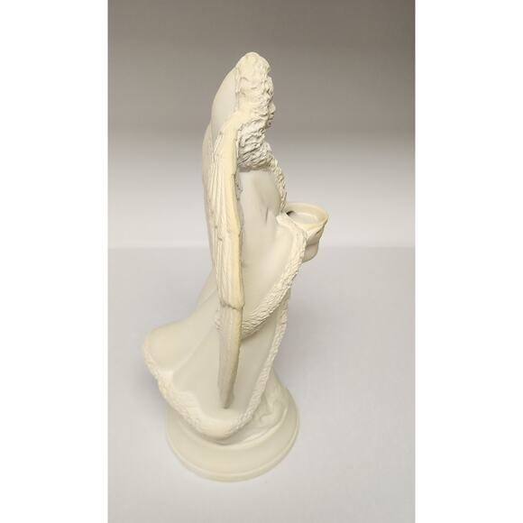 Bisque Ceramic Figurines Angels with Horn Ready To Paint Christmas, Holiday Deco - Picture 9 of 16